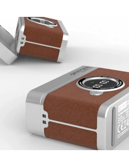 Doppio Caricabatteria rapido con display LED Platinum Retro per Fujifilm NP-W235 con cavo USB-C
