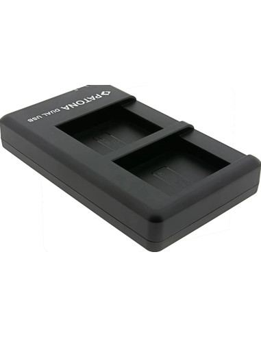 Caricabatterie doppio per Ricoh DB-120 GR IV incl. cavo USB-C