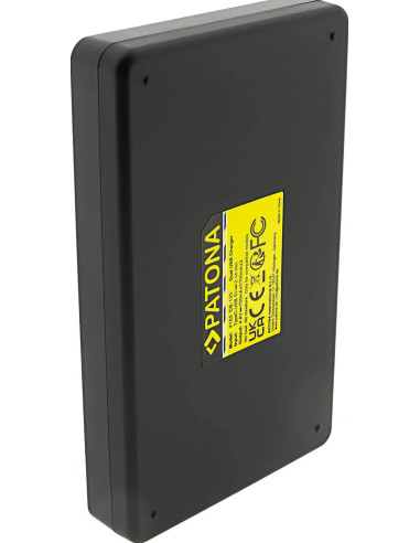 Caricabatterie doppio per Ricoh DB-120 GR IV incl. cavo USB-C