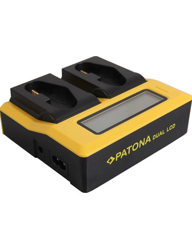 Caricabatterie USB LCD doppio per Canon LP-E4 / LP-E19