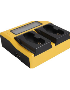 Caricabatterie USB LCD doppio per Canon LP-E4 / LP-E19 2