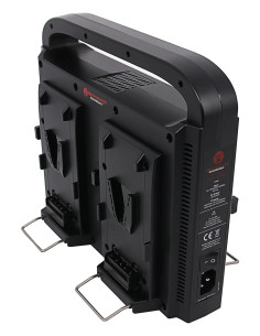 BERENSTARGH COMPACT PARALLEL 4-WAY SLIM CHARGER FOR SONY RED DSLR V-МОUNT BATTERIES WITH POWER SUPPLY FUNCTION INCL. 4-PIN XLR C 2