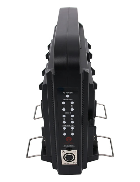 BERENSTARGH COMPACT PARALLEL 4-WAY SLIM CHARGER FOR SONY RED DSLR V-МОUNT BATTERIES WITH POWER SUPPLY FUNCTION INCL. 4-PIN XLR C