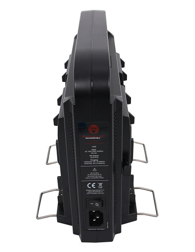 BERENSTARGH COMPACT PARALLEL 4-WAY SLIM CHARGER FOR SONY RED DSLR V-МОUNT BATTERIES WITH POWER SUPPLY FUNCTION INCL. 4-PIN XLR C