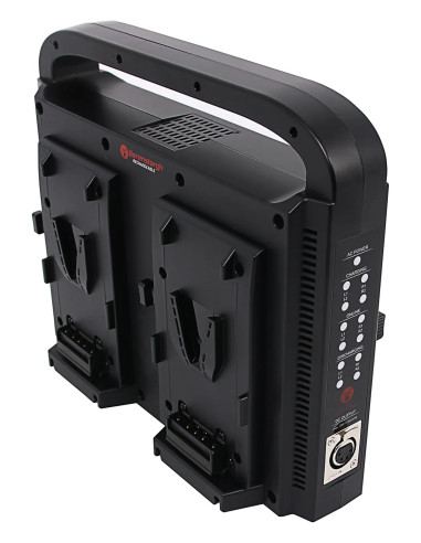 BERENSTARGH COMPACT PARALLEL 4-WAY SLIM CHARGER FOR SONY RED DSLR V-МОUNT BATTERIES WITH POWER SUPPLY FUNCTION INCL. 4-PIN XLR C
