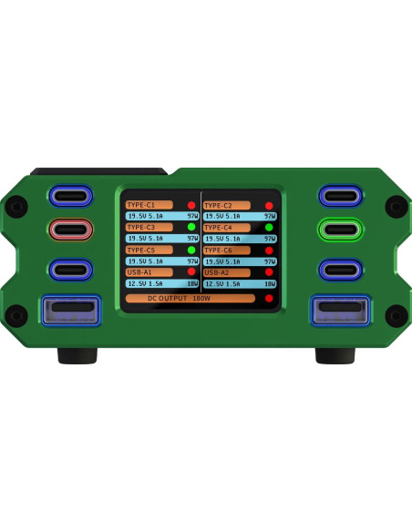 Premium PD450W Multiport Charger USB-C 6 porte USB-A 2 porte