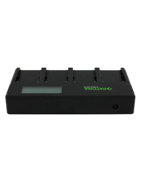 Patona Premium Caricabatterie Veloce 4 Slot per Batterie Serie Sony F