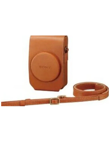 LCS-RXG Custodia Morbida in Pelle per Fotocamere serie RX100 Marrone