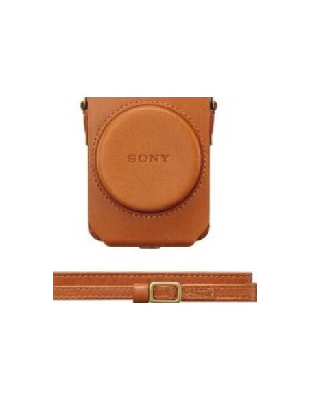 LCS-RXG Custodia Morbida in Pelle per Fotocamere serie RX100 Marrone