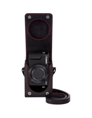 Custodia morbida in pelle DCC-1880 per G7X Mark II