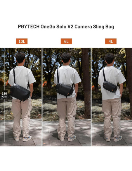 OneGo Solo Sling Bag V2 10Lt - Obsidian