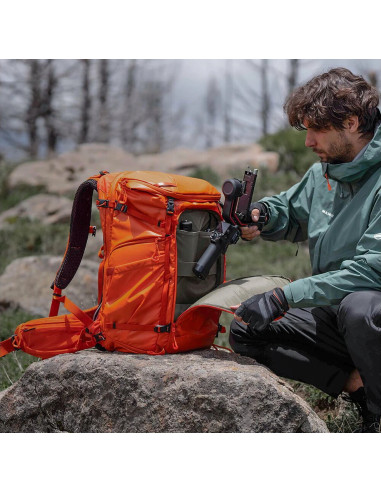 OnePro Flex Backpack Sunset Orange, 40L + Camera Insert M