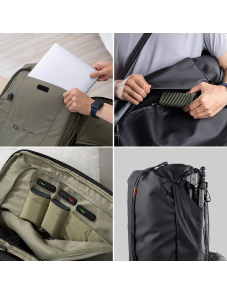 OneMo Travel Backpack Twilight Black, 35L