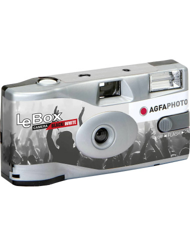 LeBox Usa e Getta, con Flash, 400 ISO, 36 Foto Bianco e Nero
