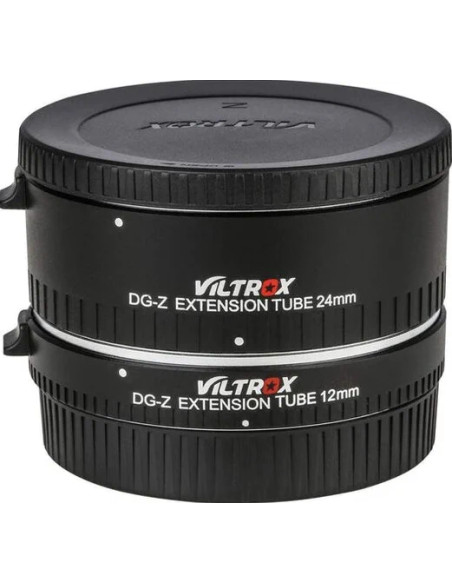 Set di anelli tubo estensione macro (12 mm + 24 mm), supporto TTL e AE - Nikon Z