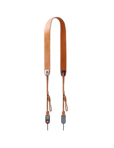 P-CB-601 CAMERA STRAP AIR PREMIUM LEATHER STYLE-AUTUMN CANYON TAN