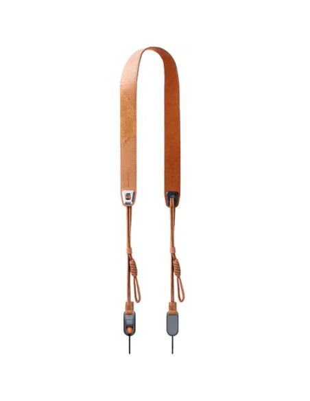 P-CB-601 CAMERA STRAP AIR PREMIUM LEATHER STYLE-AUTUMN CANYON TAN