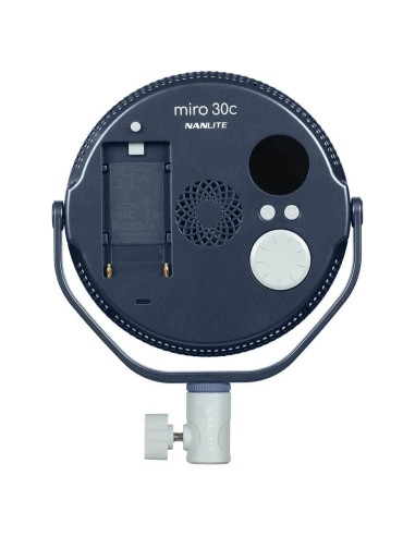 NANLITE MIRO 30C LED FULL-COLOR ROUND PANEL LIGHT MIDNIGHT BLUE