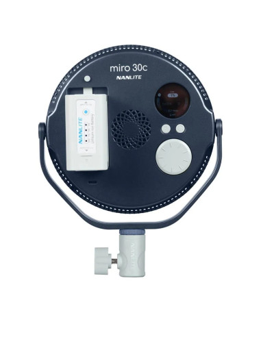 NANLITE MIRO 30C LED FULL-COLOR ROUND PANEL LIGHT MIDNIGHT BLUE