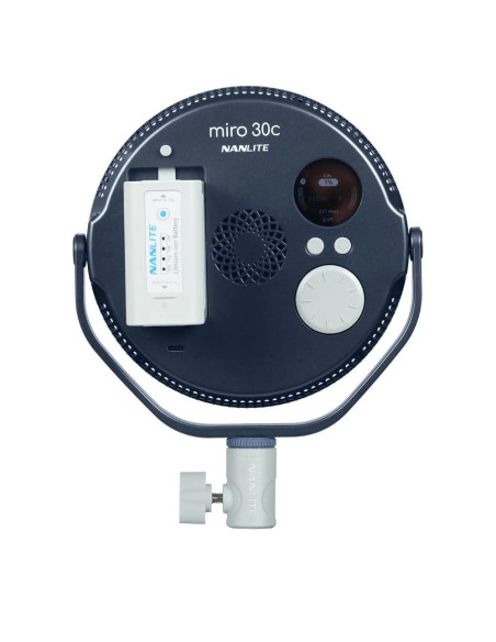 NANLITE MIRO 30C LED FULL-COLOR ROUND PANEL LIGHT MIDNIGHT BLUE