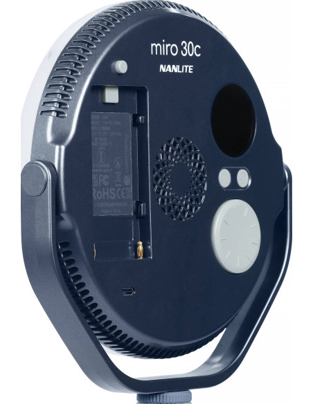 NANLITE MIRO 30C LED FULL-COLOR ROUND PANEL LIGHT MIDNIGHT BLUE