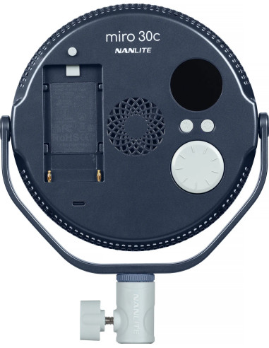 NANLITE MIRO 30C LED FULL-COLOR ROUND PANEL LIGHT MIDNIGHT BLUE