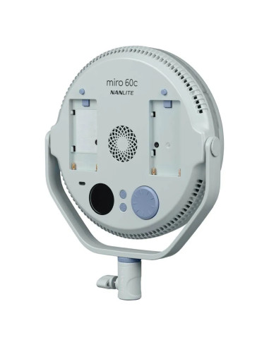 NANLITE MIRO 60C LED FULL-COLOR ROUND PANEL LIGHT MINT BLUE