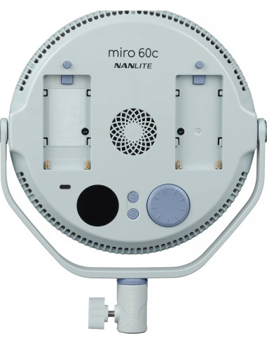 NANLITE MIRO 60C LED FULL-COLOR ROUND PANEL LIGHT MINT BLUE