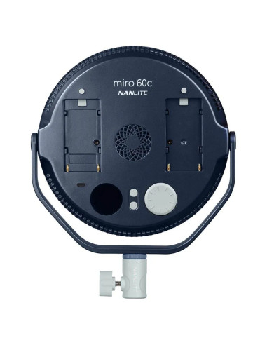 NANLITE MIRO 60C LED FULL-COLOR ROUND PANEL LIGHT MIDNIGHT BLUE