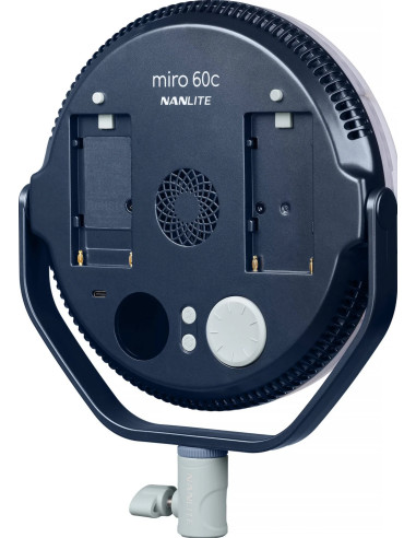 NANLITE MIRO 60C LED FULL-COLOR ROUND PANEL LIGHT MIDNIGHT BLUE