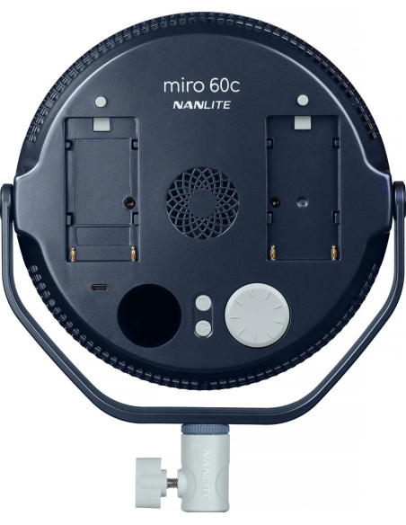 NANLITE MIRO 60C LED FULL-COLOR ROUND PANEL LIGHT MIDNIGHT BLUE