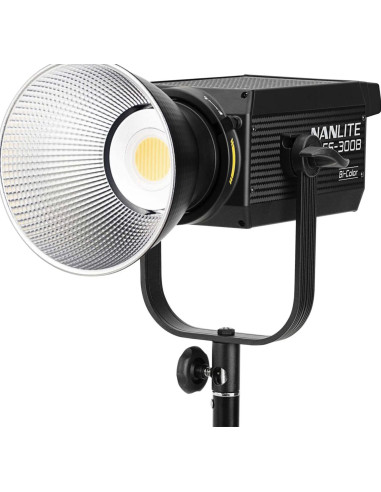 NANLITE FS-300B 2KIT WITH LIGHT STAND LS-150-5/8 AND NEW BAG - 2 LED