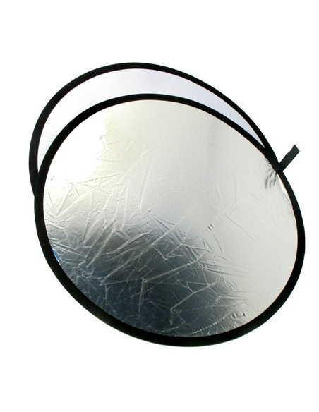 Pannello circolare Argento / Bianco Ø 95 cm