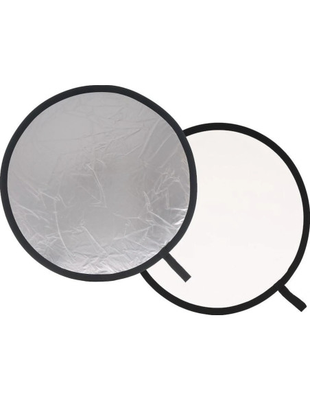 Pannello circolare Argento / Bianco Ø 95 cm