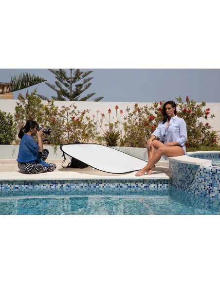 LL LR7231 riflettore per studio fotografico Rettangolare Argento, Bianco