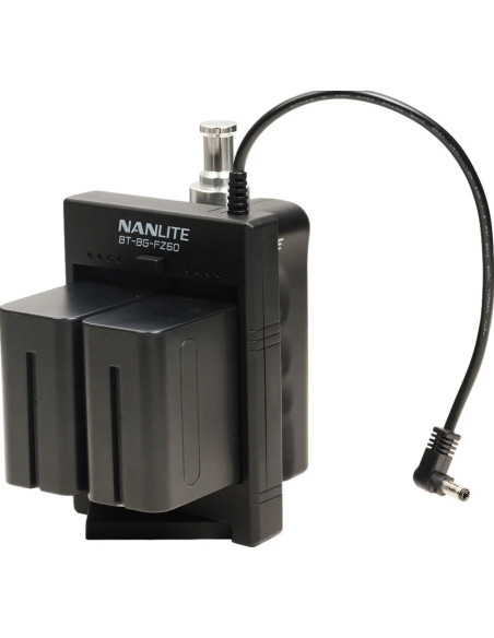 Battery grip BT-BG-V per batterie V-Mount con connettore DC per luce LED Forza 60