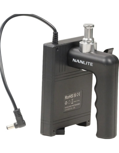 Battery grip BT-BG-V per batterie V-Mount con connettore DC per luce LED Forza 60