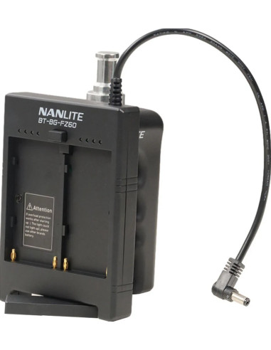 Battery grip BT-BG-V per batterie V-Mount con connettore DC per luce LED Forza 60