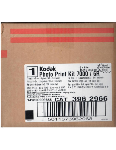 KODAK 3962966 PHOTO RIBBON+CARTA 6R 10X15/15X20 (1140) APEX 7000 MEDIA
