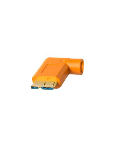 THT CU61RT15-ORG CAVO USB 3.0, SUPERSPEED MICRO B 5MT CON 1 ANGOLO RETTO ARANCIO