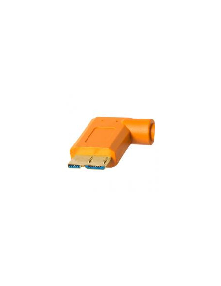 THT CU61RT15-ORG CAVO USB 3.0, SUPERSPEED MICRO B 5MT CON 1 ANGOLO RETTO ARANCIO