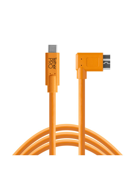 THT CUC33R15-ORG CAVO USB-C 3.0, A MICRO B 4,6MT CON 1 ANGOLO RETTO ARANCIO