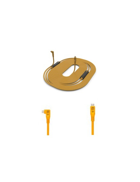 THT CUC31RT2 CAVO USB-C A USB-C 9,4MT CON 1 ANGOLO RETTO ARANCIO