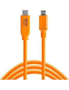 THT CUC2515-ORG CAVO DA USB-C A 2.0 MICRO-B 5-PIN 4,6MT ARANCIONE