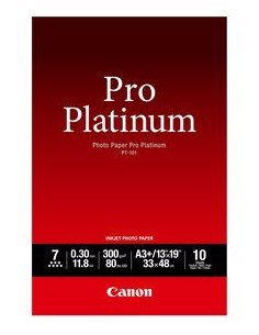 CANON PT-101 PHOTO PAPER PRO PLAT. A3 300GR 10F GLOSSY