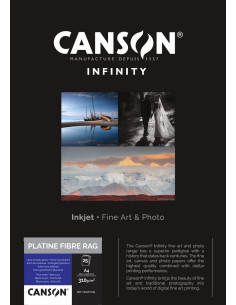 CANSON INFINITY PLATINE FIBRE RAG A4 25F 310GR
