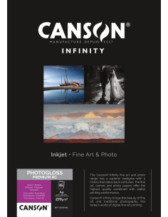 CANSON PHOTOGLOSS PREMIUM RC A4 25F 270GR