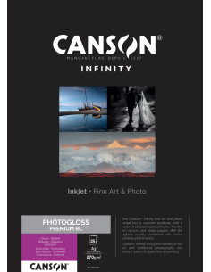 CANSON PHOTOGLOSS PREMIUM RC A3 25F 270GR