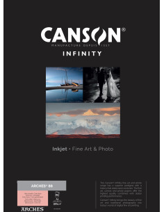 CANSON ARCHES 88 RAG (PURE WHITE) A2 25F 310GR