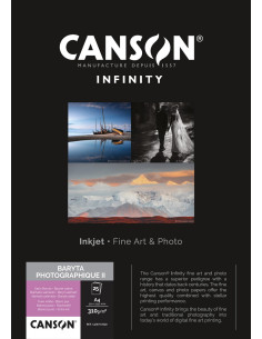CANSON BARYTA PHOTOGRAPHIQUE II A4 25F 310GR